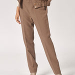 Broek met smalle pijpen - Dark Taupe