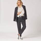 Comfy broek met smalle pijpen - Navy