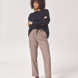 Comfy broek met smalle pijpen - Piede de poule