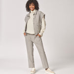 Mouwloze bomberjas met zakken - Licht Grey