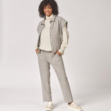 Mouwloze bomberjas met zakken - Licht Grey