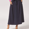 A-lijn rok met taillelint - Navy