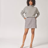 Korte rechte rok - Grey Sparkle