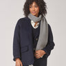 Klassieke mantel met rechte snit - Navy
