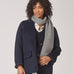 Klassieke mantel met rechte snit - Navy