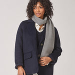 Klassieke mantel met rechte snit - Navy