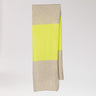 zachte sjaal - Beige / Fluo Yellow