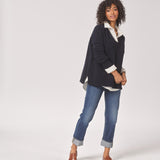 v-hals pull - Navy