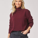 Basic rolkraag - Burgundy