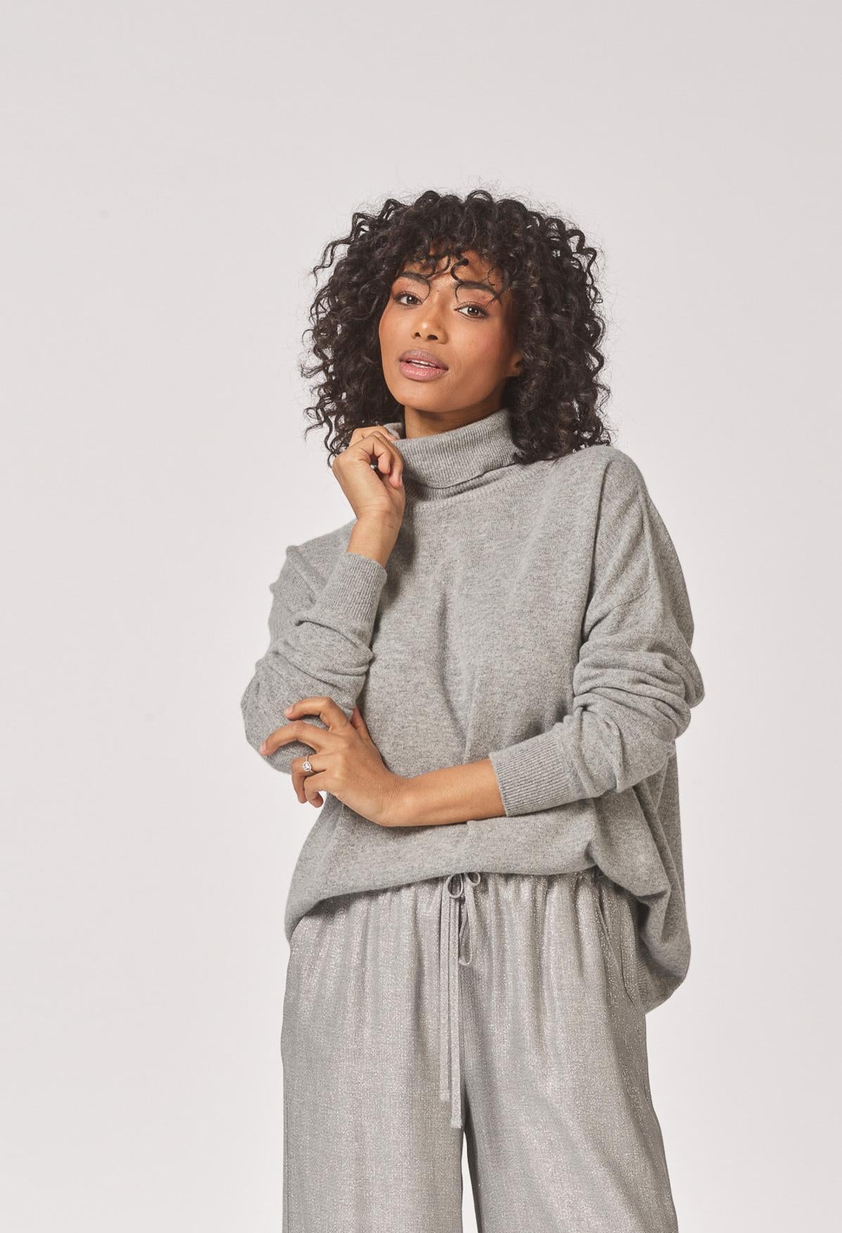 Basic rolkraag - Grey