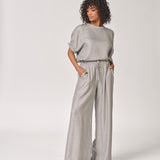 Glitterbroek met wijde pijpen - Grey Sparkle