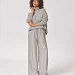 Glitterbroek met wijde pijpen - Grey Sparkle