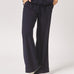 Wijde broek in crêpe - Navy