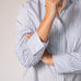 Katoenen blouse met knoopsluiting - Blue Stripe