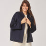 Mantel in bomberstijl - Navy