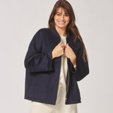 Mantel in bomberstijl - Navy