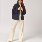 Mantel in bomberstijl - Navy