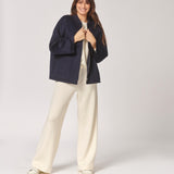 Mantel in bomberstijl - Navy