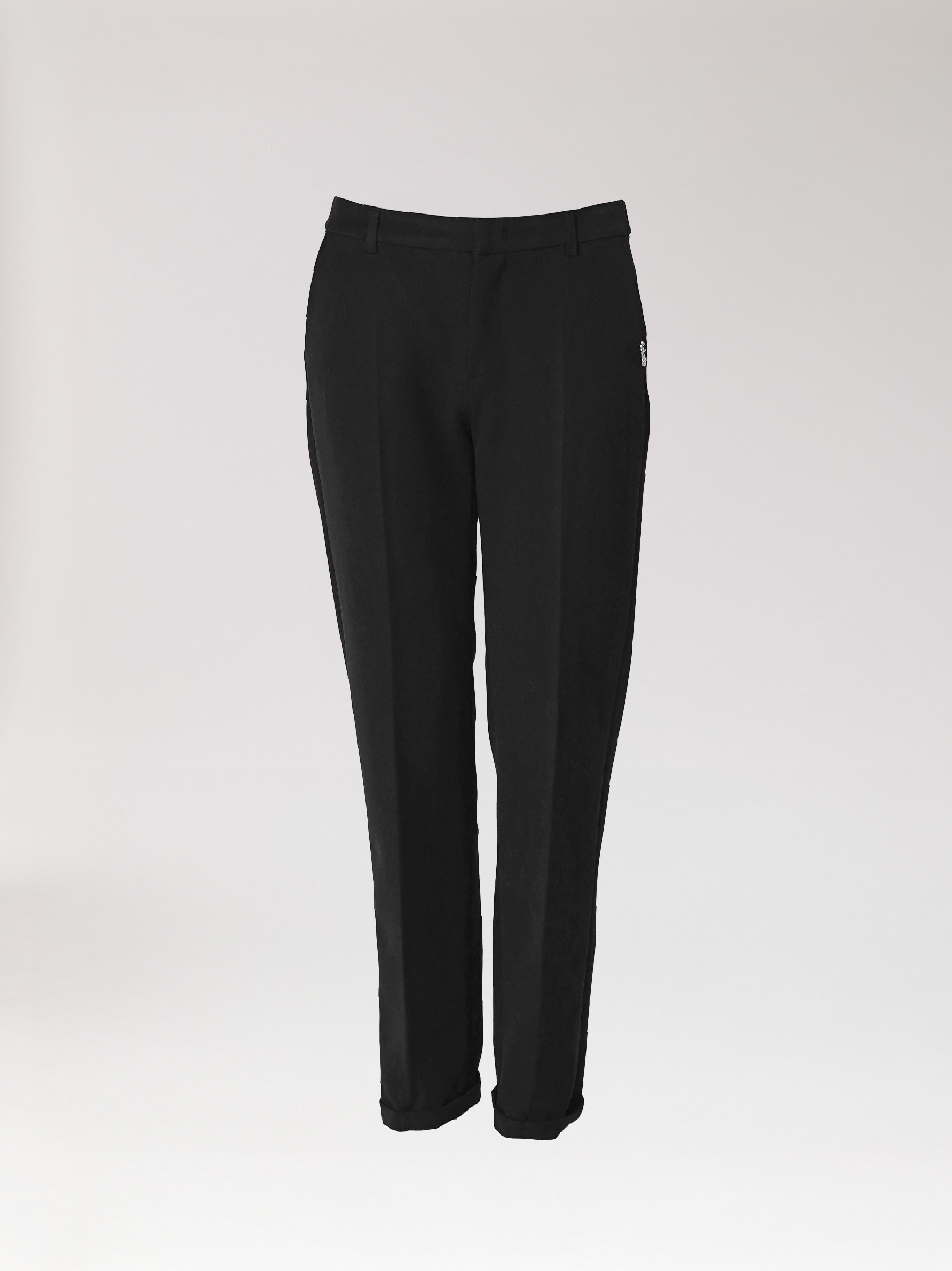 Broek met smalle pijpen - Black