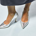 Pump met hoge hak - Zilver