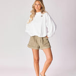 Balloon sweater - White