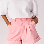 Jeansshort - Pink