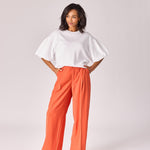 Sweater met pofmouw - White