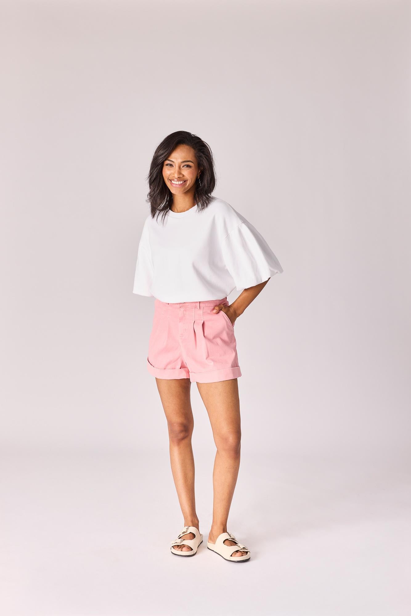 Sweater met pofmouw - White
