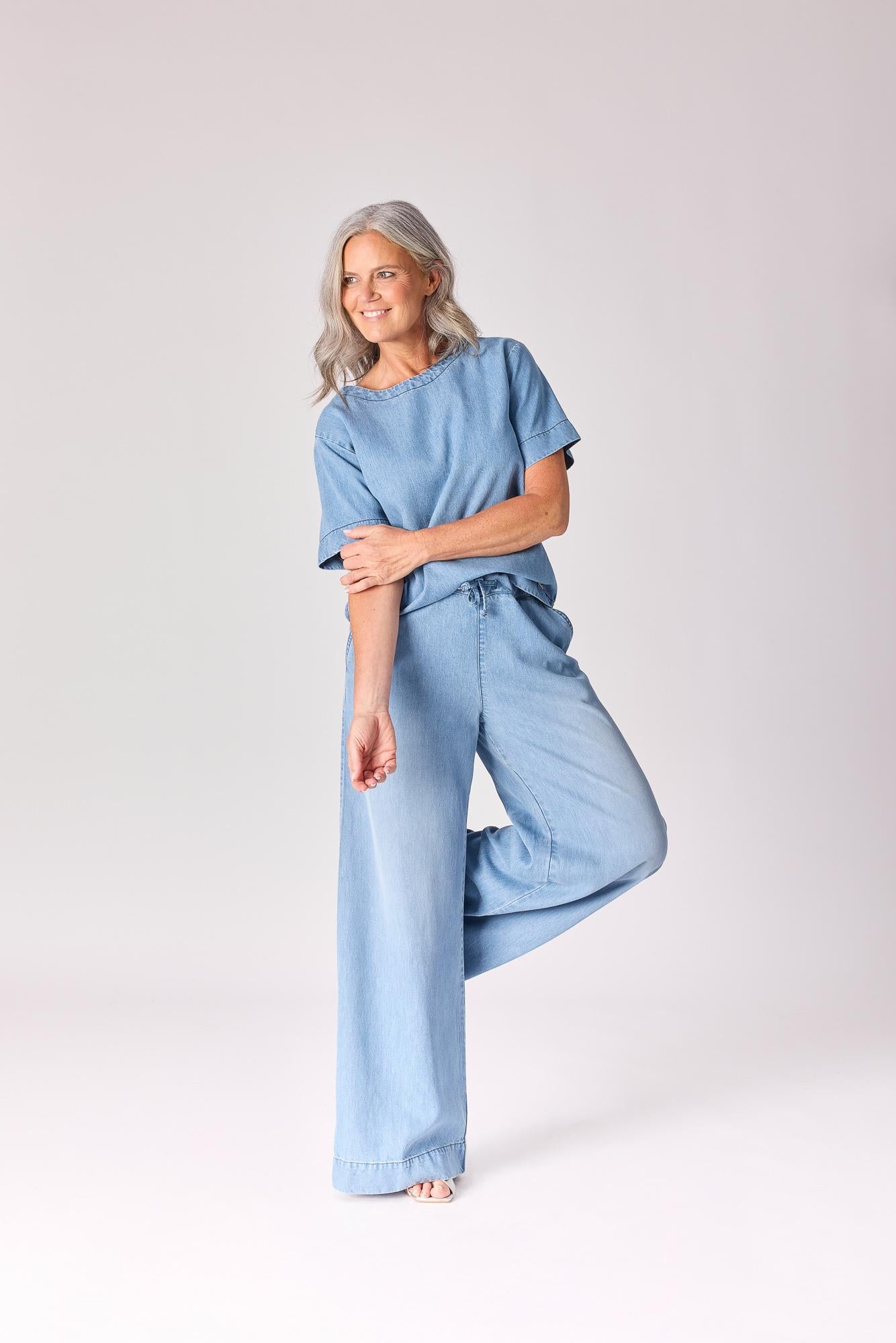 Broek in lichte jeanskwailiteit - Jeans