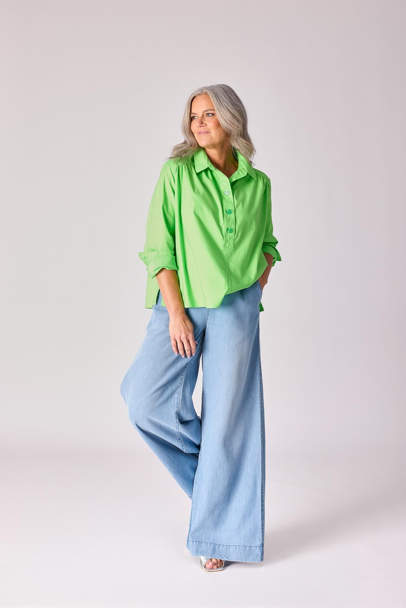 Broek in lichte jeanskwailiteit - Jeans