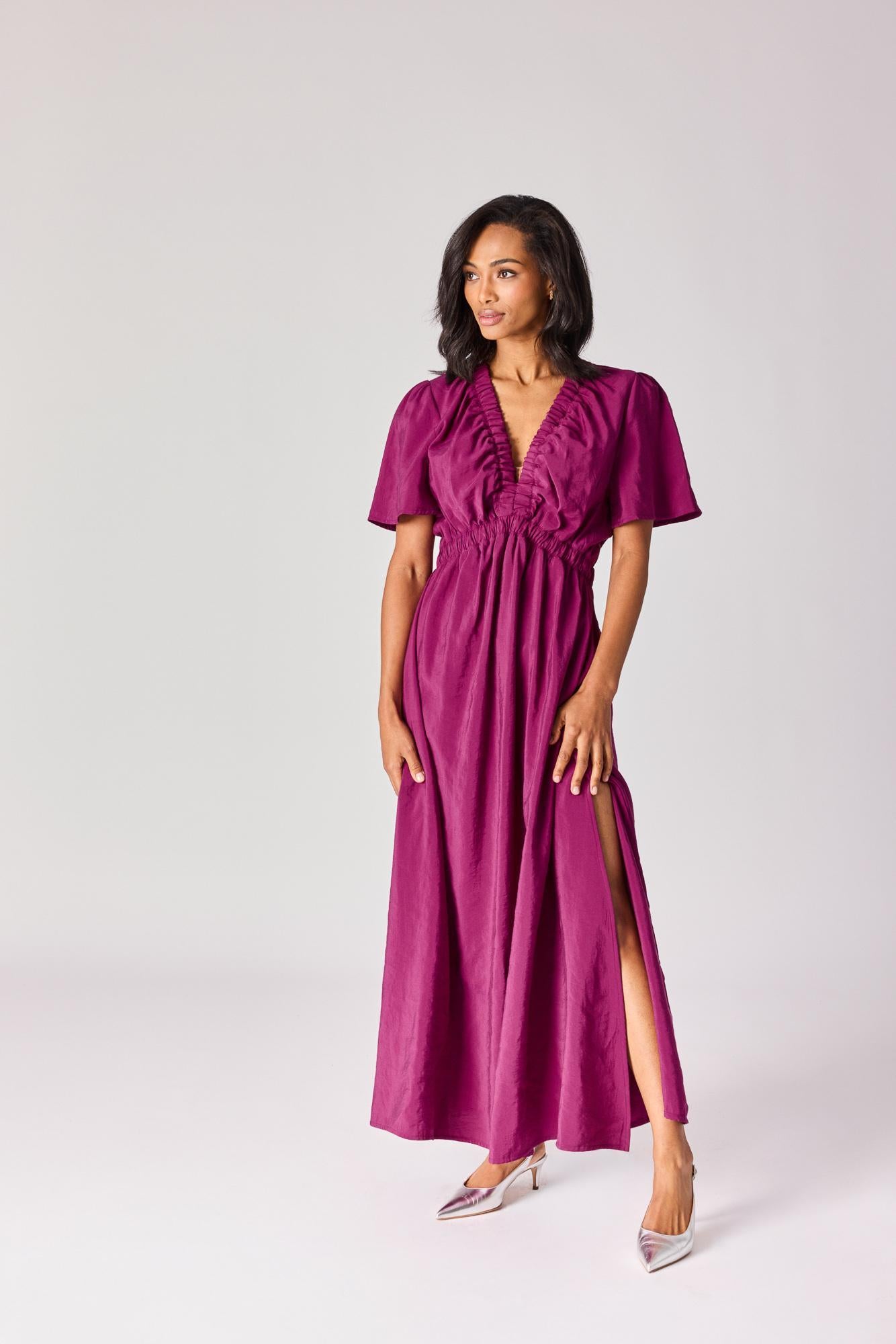 Lange jurk met open rugdetail - Plume