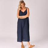 Linnen bain-soleil - Navy