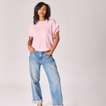 Pull met schouderdetail - Babypink