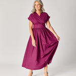 Lange jurk met taille detail - Plume