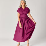 Lange jurk met taille detail - Plume