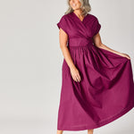 Lange jurk met taille detail - Plume