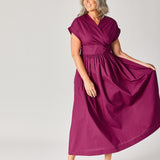 Lange jurk met taille detail - Plume