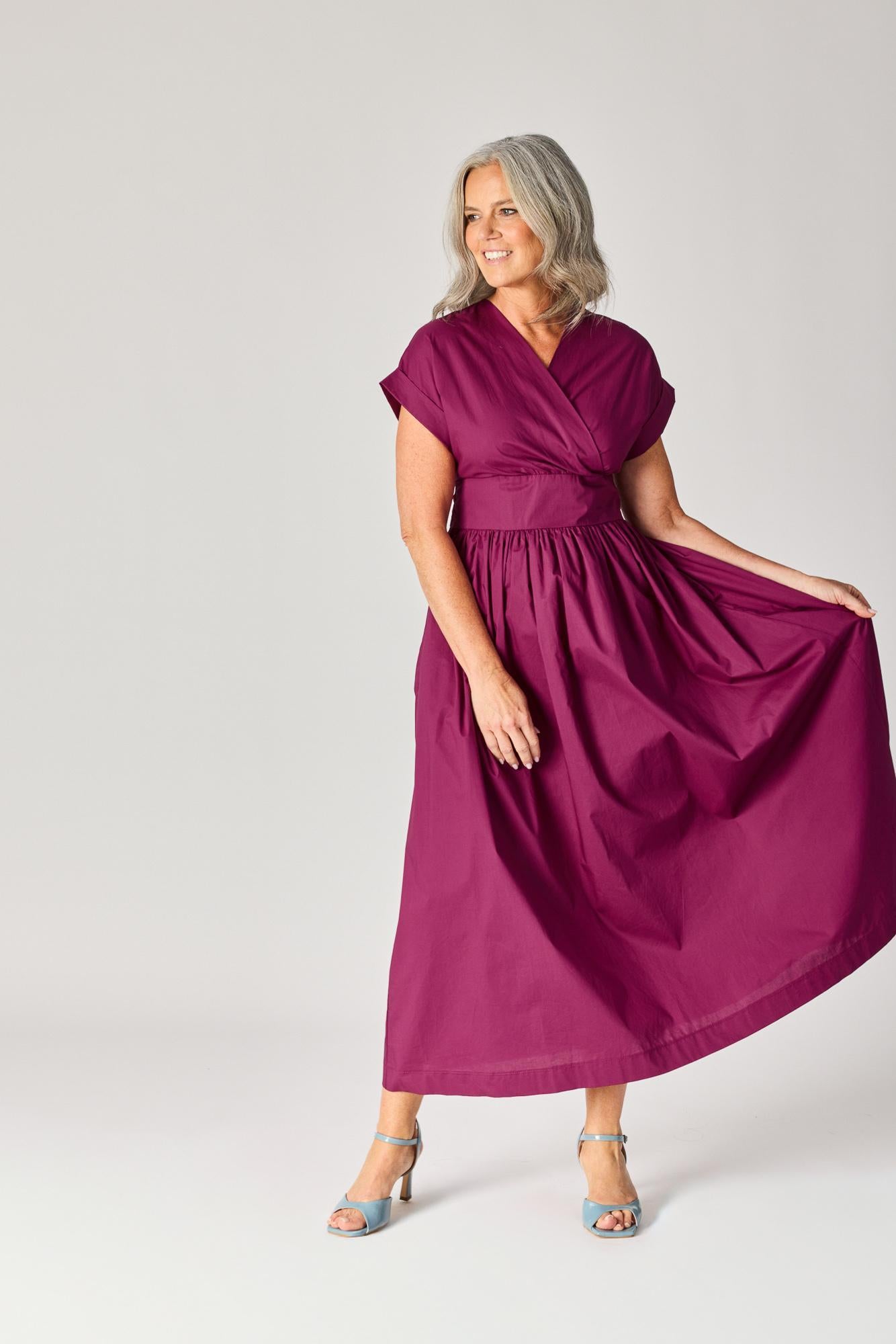 Lange jurk met taille detail - Plume