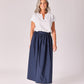 T-shirt met schouderdetail - White