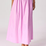 A-lijn rok uit katoen - Lavender pink
