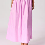 A-lijn rok uit katoen - Lavender pink
