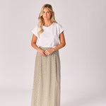 T-shirt met schouderdetail - White