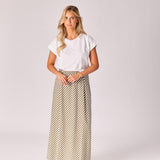 T-shirt met schouderdetail - White