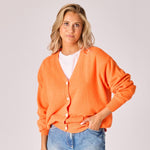 Gilet met knopen - Neon Orange