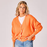Gilet met knopen - Neon Orange