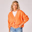 Gilet met knopen - Neon Orange