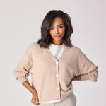 Gilet met knopen - Taupe