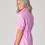 Lange jurk met smok - Lavender pink