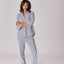 Stretch broek met smalle pijpen - Blue stripe