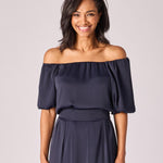 Off-shoulder blouse - Navy